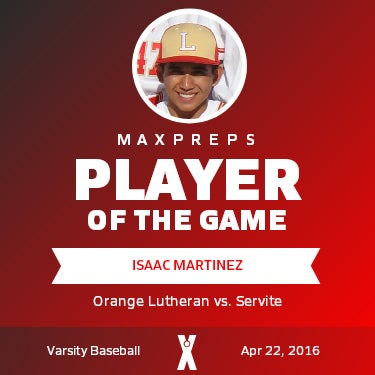 #11 Isaac Martinez Player of the Game badge