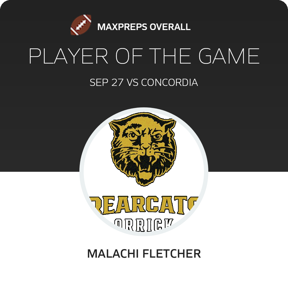#32 Malachi Fletcher Player of the Game badge