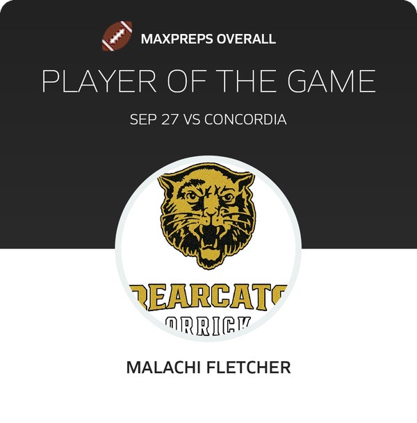 #32 Malachi Fletcher Player of the Game badge