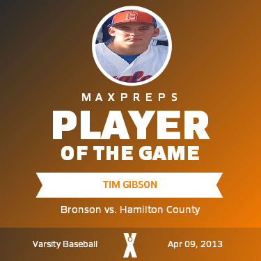 #1 Tim Gibson Player of the Game badge