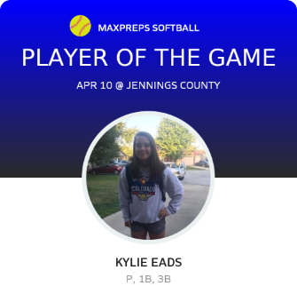 #5 Kylie Eads Player of the Game badge