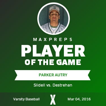 #22 Parker Autry Player of the Game badge