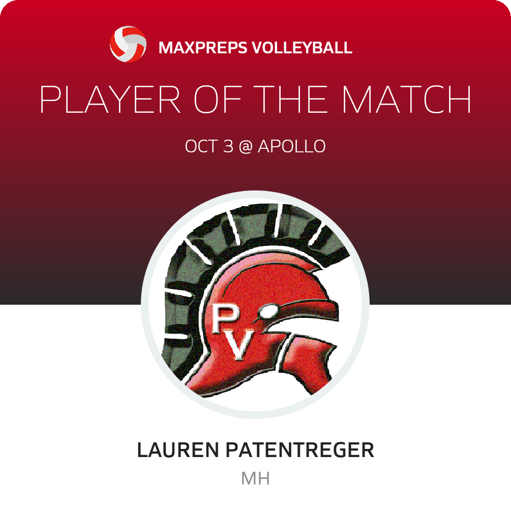 #5 Lauren Patentreger Player of the Game badge