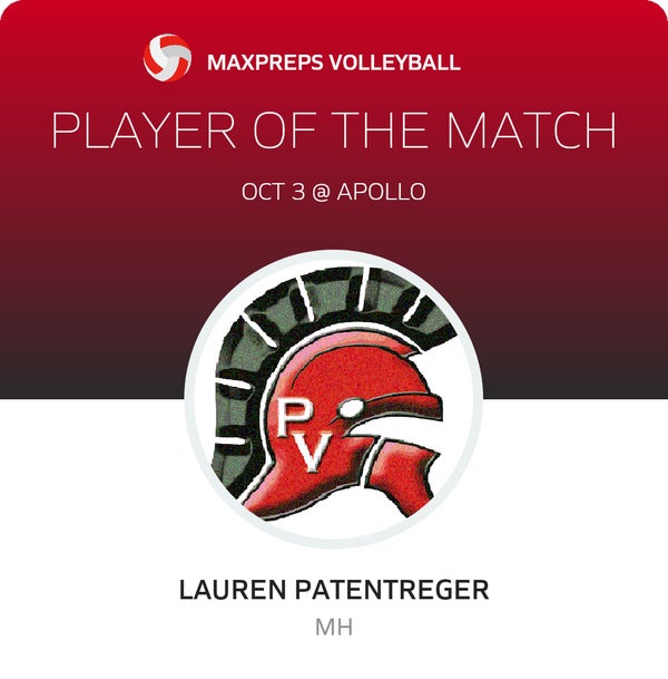 #5 Lauren Patentreger Player of the Game badge