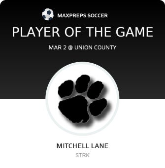 #17 Mitchell Lane Player of the Game badge