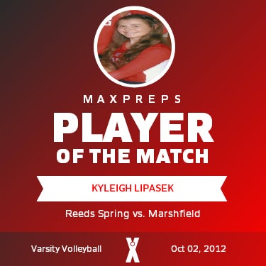 #33 Kyleigh Lipasek Player of the Game badge