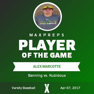 #22 Alex Marcotte Player of the Game badge
