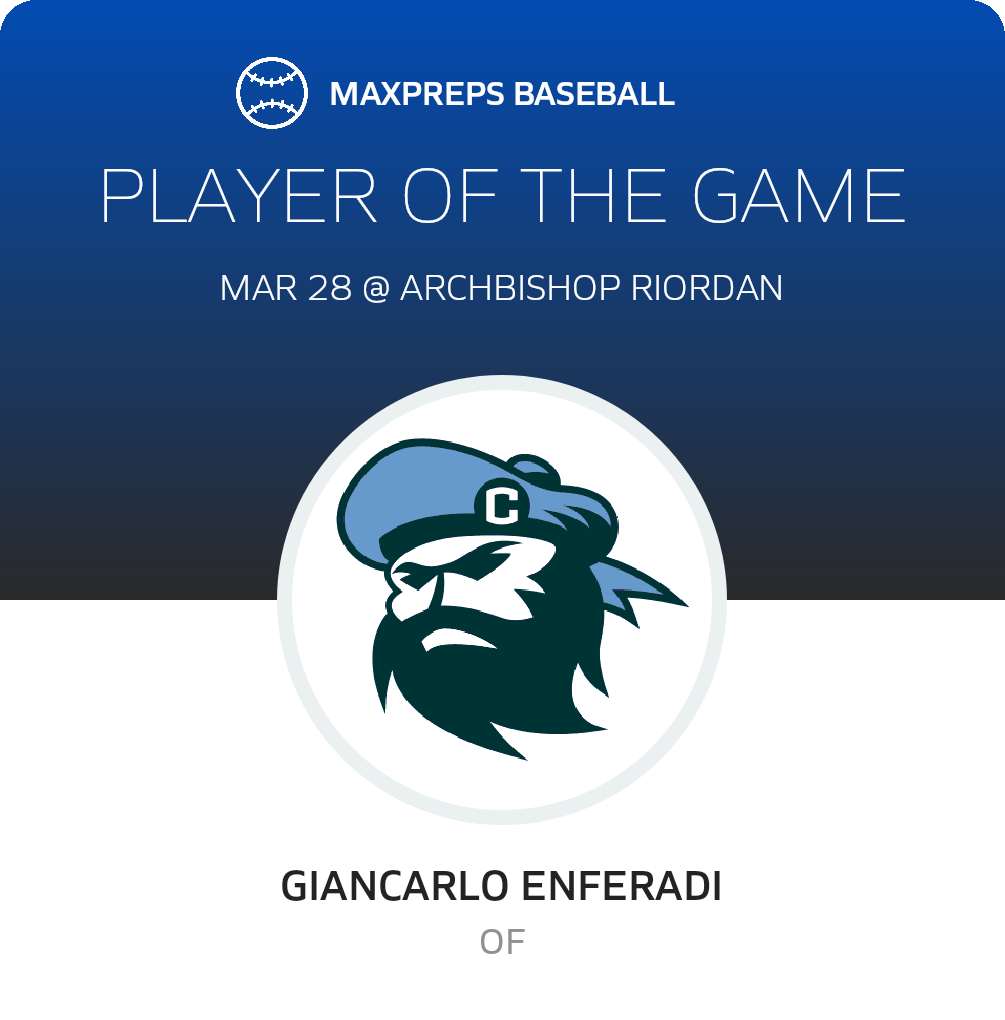 Max Riordan Carlmont vs Archbishop Riordan | Baseball | 3/28