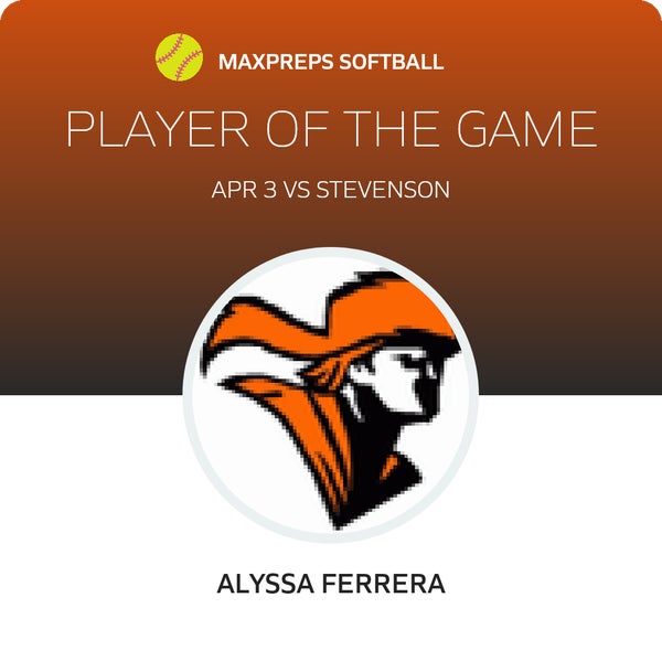 Alyssa Ferrera Player of the Game badge
