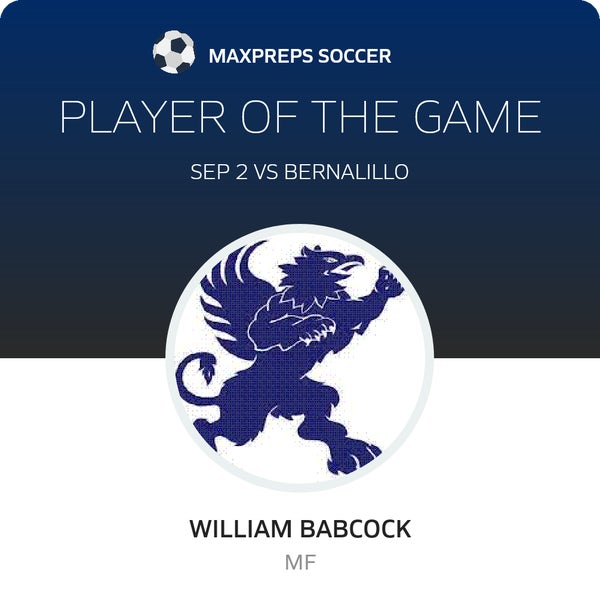 #7 William Babcock Player of the Game badge