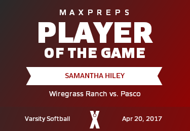 #4 Samantha Hiley Player of the Game badge