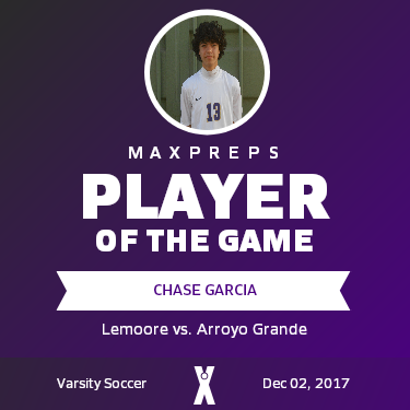 #13 Chase Garcia Player of the Game badge