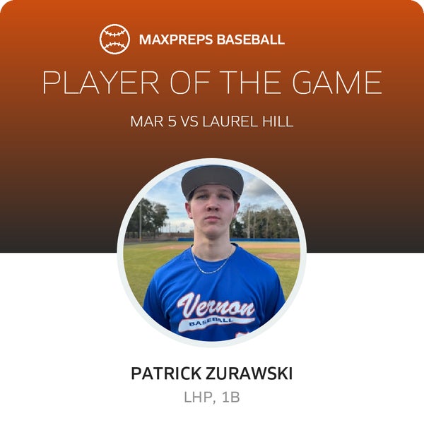 #8 Patrick Zurawski Player of the Game badge