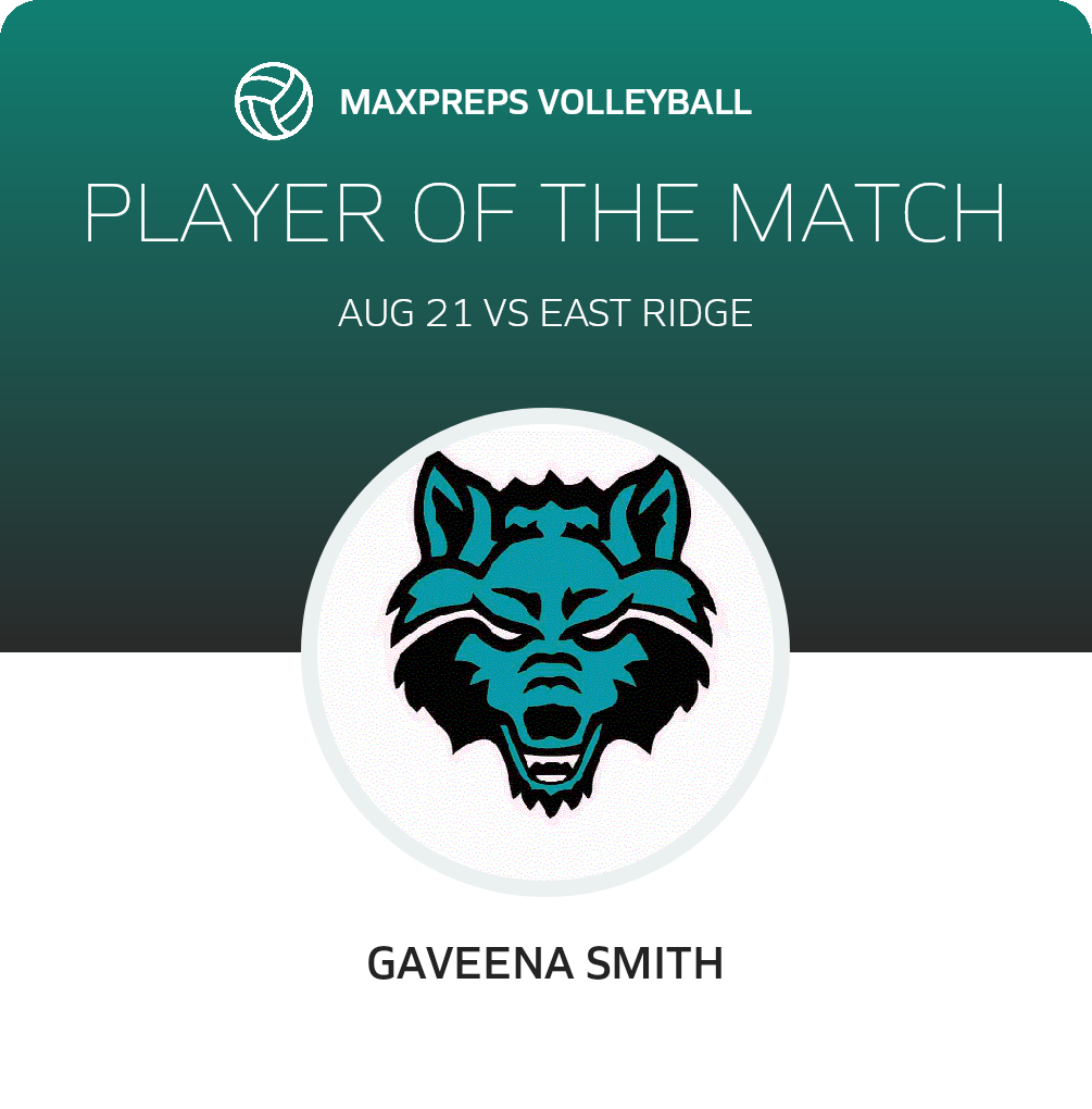#4 Gaveena Smith Player of the Game badge