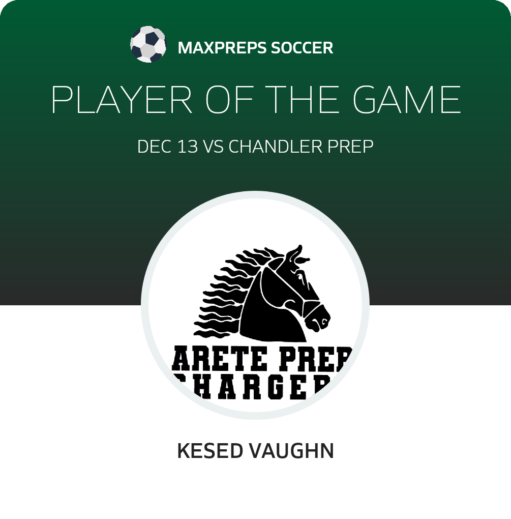 #9 Kesed Vaughn Player of the Game badge