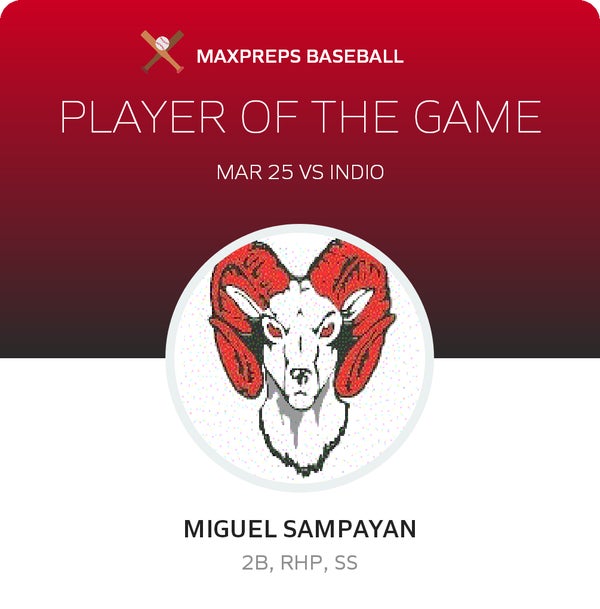 #7 Miguel Sampayan Player of the Game badge