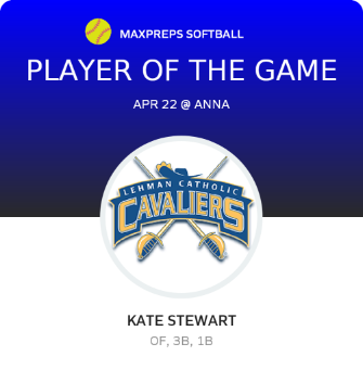 #10 Kate Stewart Player of the Game badge