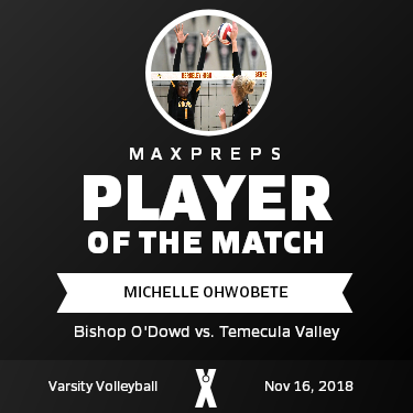 #1 Michelle Ohwobete Player of the Game badge
