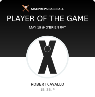 #21 Robert Cavallo Player of the Game badge