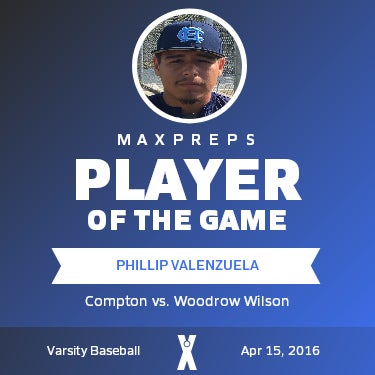 #21 Phillip Valenzuela Player of the Game badge