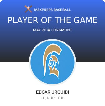 #13 Edgar Urquidi Player of the Game badge