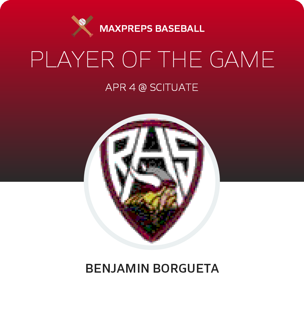 #2 Benjamin Borgueta Player of the Game badge