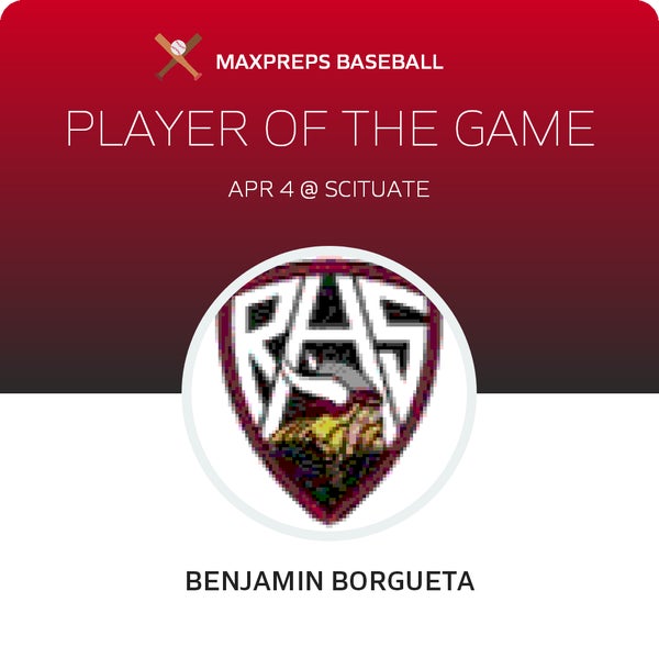 #2 Benjamin Borgueta Player of the Game badge