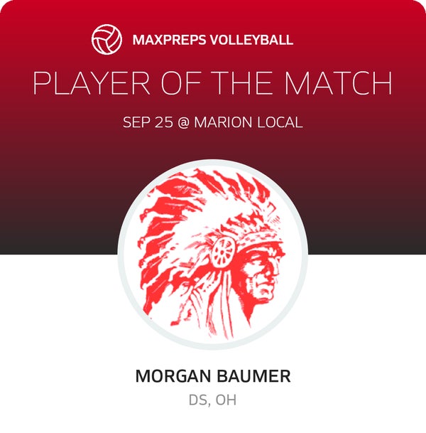 #3 Morgan Baumer Player of the Game badge