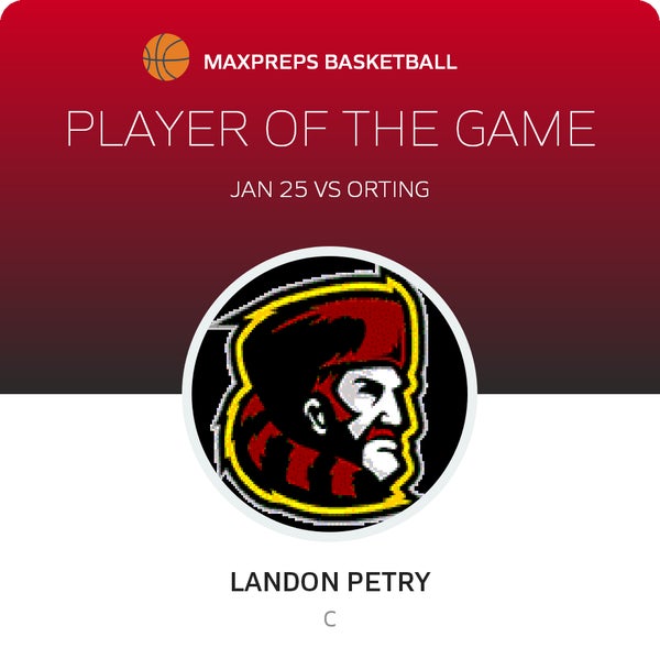 #40 Landon Petry Player of the Game badge