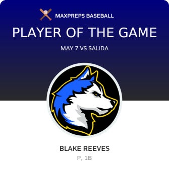 #13 Blake Reeves Player of the Game badge