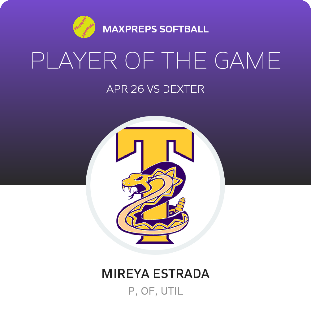 #6 Mireya Estrada Player of the Game badge