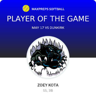 #9 Zoey Kota Player of the Game badge