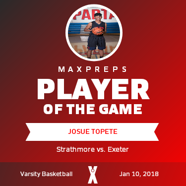 #23 Josue Topete Player of the Game badge