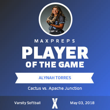 #4 Alynah Torres Player of the Game badge