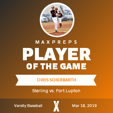 #4 Chris Scherbarth Player of the Game badge