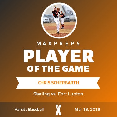 #4 Chris Scherbarth Player of the Game badge