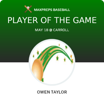 #12 Owen Taylor Player of the Game badge