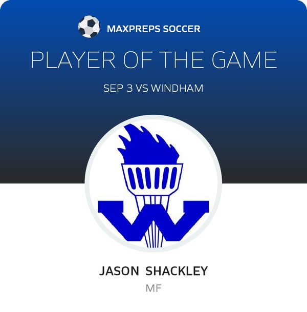 #5 Jason Shackley Player of the Game badge