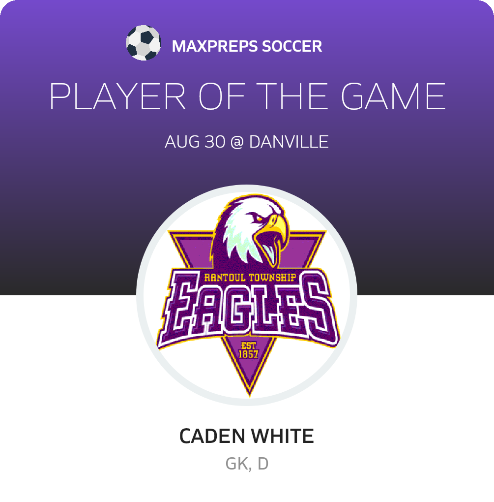 #0 Caden White Player of the Game badge
