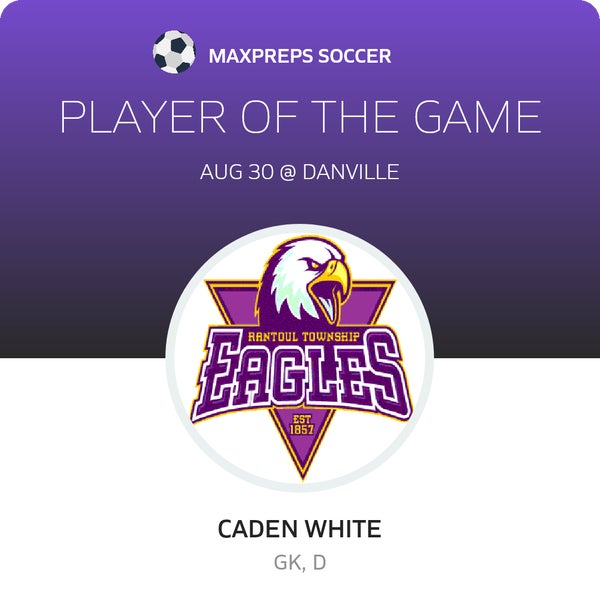 #0 Caden White Player of the Game badge