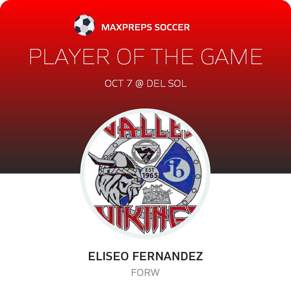 #16 Eliseo Fernandez Player of the Game badge