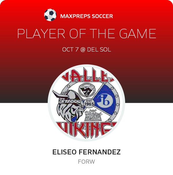 #16 Eliseo Fernandez Player of the Game badge