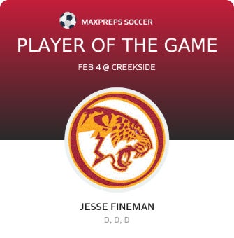 #27 Jesse Fineman Player of the Game badge