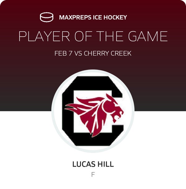 #7 Lucas Hill Player of the Game badge