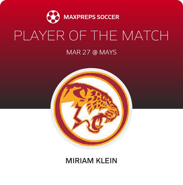 #16 Miriam Klein Player of the Game badge