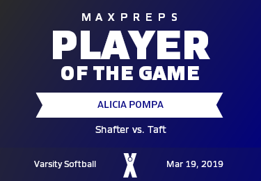 #8 Alicia Pompa Player of the Game badge