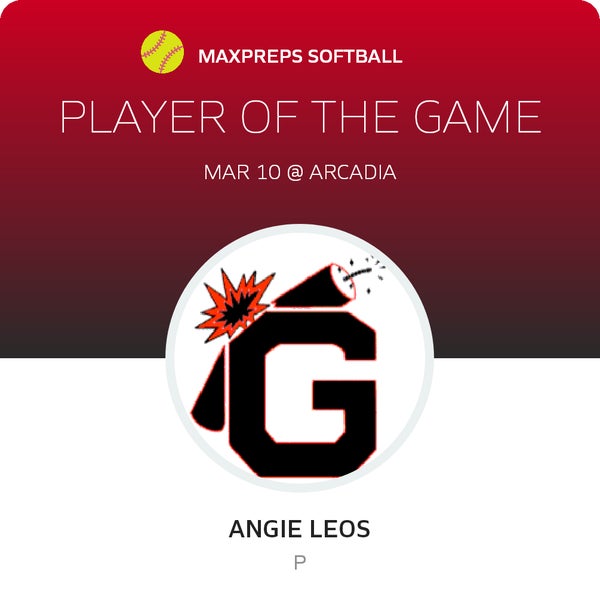 #4 Angie Leos Player of the Game badge