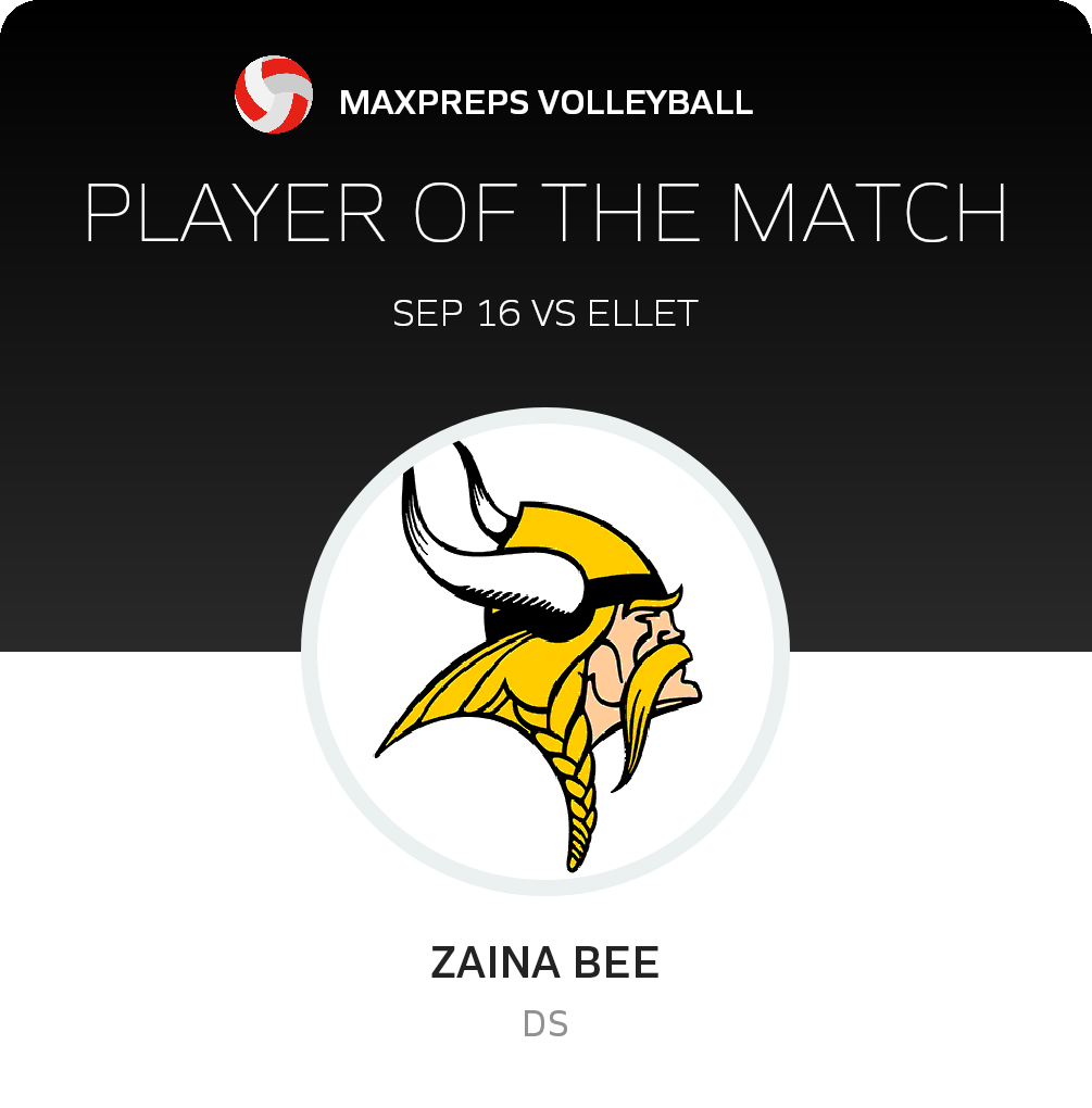 #11 Zaina Bee Player of the Game badge