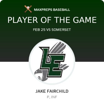#4 Jake Fairchild Player of the Game badge