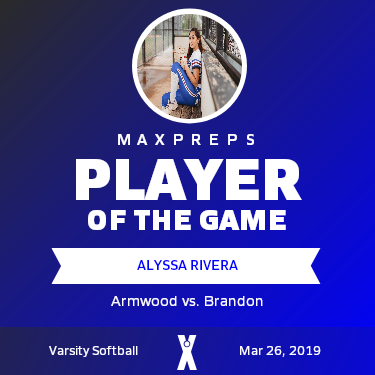 #2 Alyssa Rivera Player of the Game badge